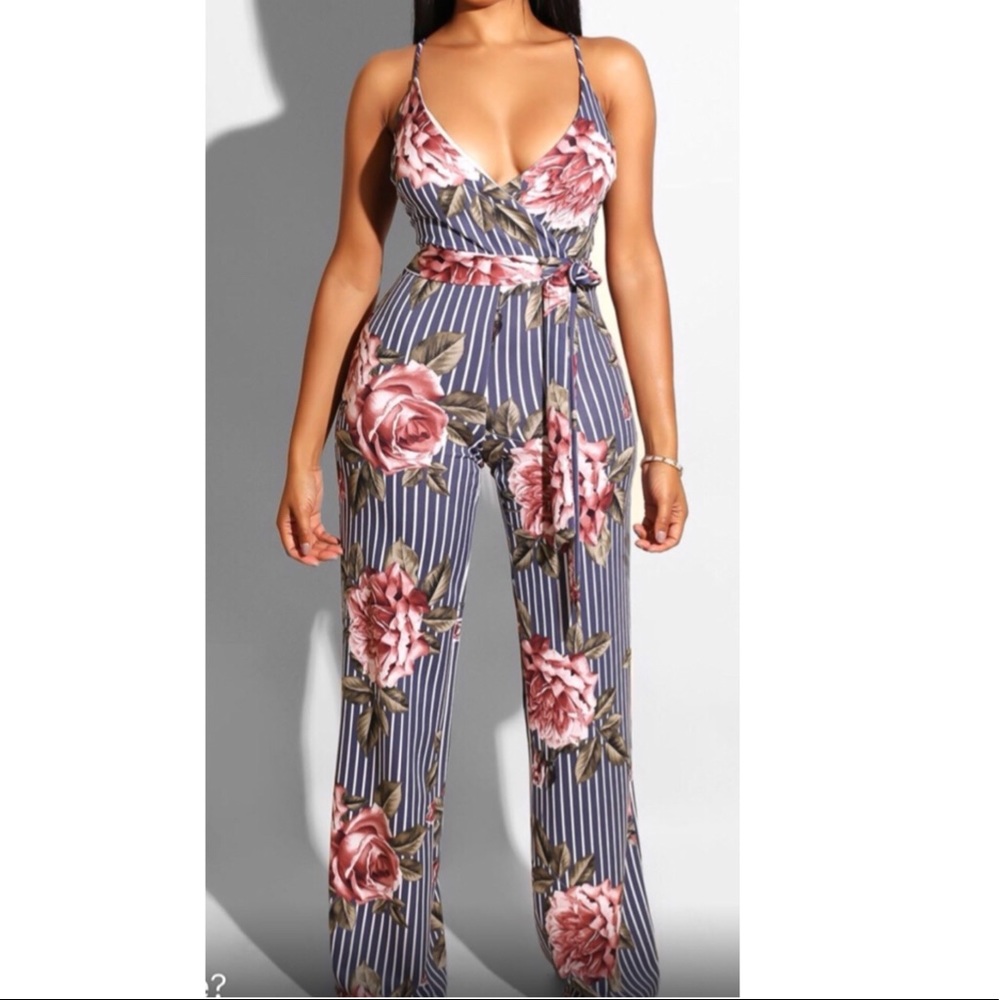 Floral jumpsuit!